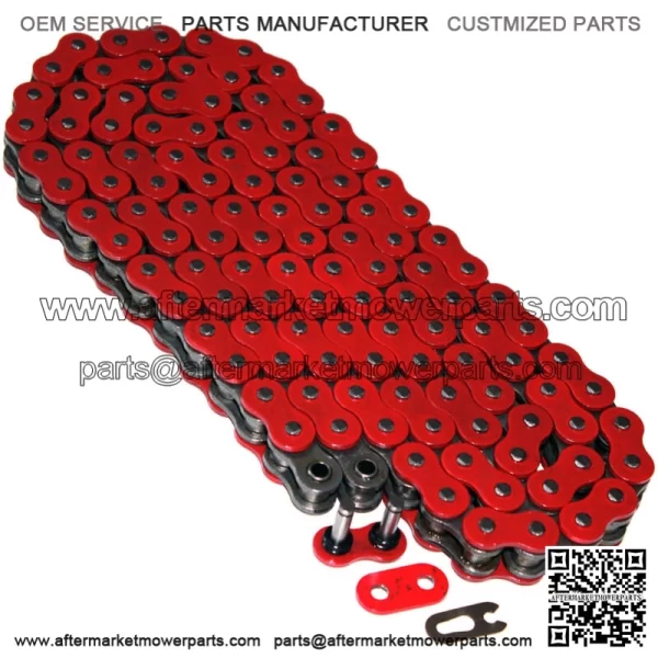 O-Ring Drive Chain for Yamaha Blaster 200 YFS200 1997-2006 Red (For: Yamaha YFS200)