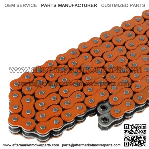 O-Ring Orange Drive Chain for Yamaha Blaster 200 YFS200 1988-1996 (For: Yamaha YFS200) - Image 2