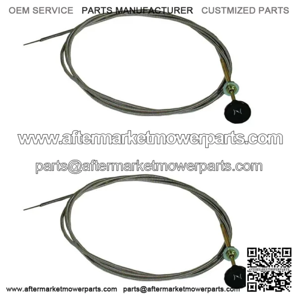 2 8 FOOT FT. UNIVERSAL CARBURETOR CHOKE CONTROL CABLES for 60122 Lawn Tractor