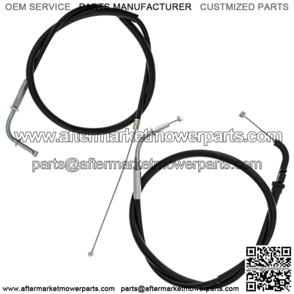 Push Pull Throttle Cable Set Kawasaki Ninja ZX6 ZX6R ZX600 54012-1395 (For: Kawasaki)