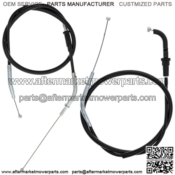 Push Pull Throttle Cable Set for Kawasaki Ninja 650R 54012-0225 54012-0241 (For: Kawasaki)