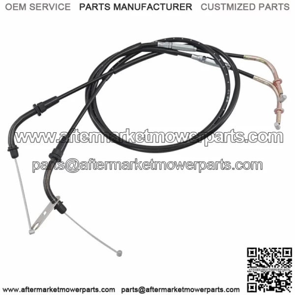 2PCS Motorcycle Throttle Cable For Kawasaki VULCAN 900 VN900 CLASSIC/LT 06-2017 (For: Kawasaki) - Image 2