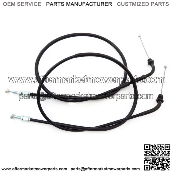 Throttle Cable Set - Push Pull - Honda CB350F CB500 FT500 CB550 CB750 - Early (For: Honda)