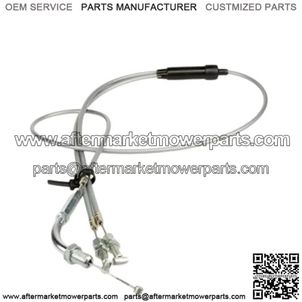Throttle Cable Set (Grey) Honda CB450 1965-1966 #17910-283-000 / 17910-292-305 (For: Honda)
