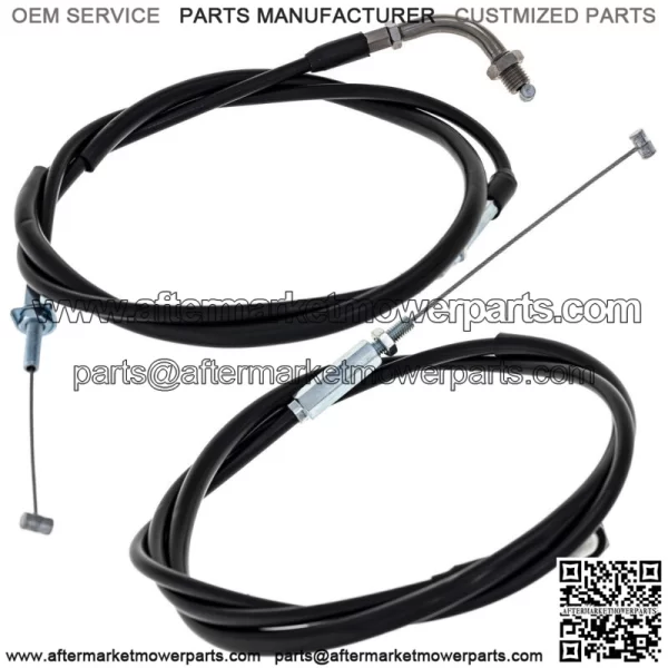 Push Pull Throttle Cable Set Honda GL1000 GL1000L 17910-MB9-670 (For: Honda) - Image 2