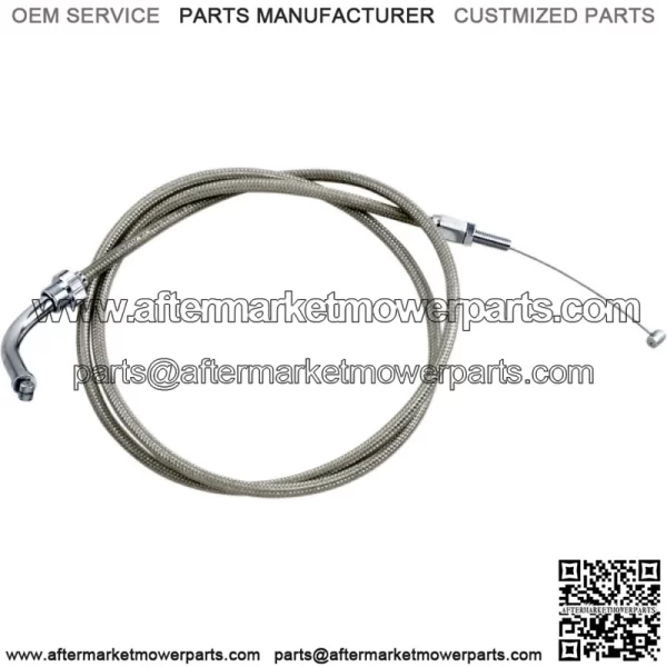 Armor Coat Stainless Steel Push Throttle Cable (+8in.) (62-0424) (For: Honda)