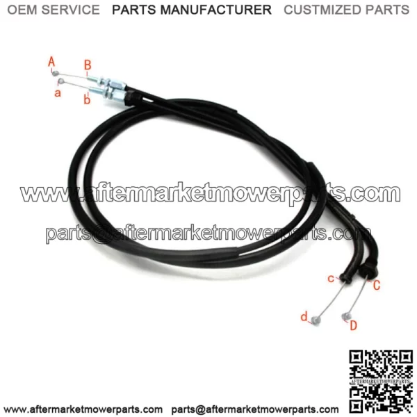 Throttle Cable for Honda 17910-KB4-000 CM250 1982-1983 17920-KB4-000 - Image 3