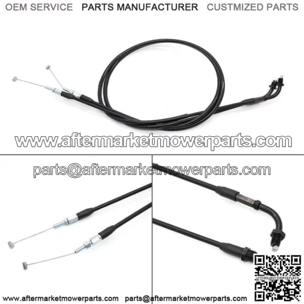Throttle Cable Set For Honda CM400 CX500 Custom Hawk Nighthawk 450 17920-415-000 (For: Honda) - Image 3
