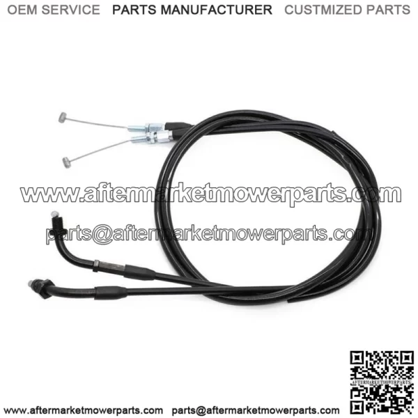 Throttle Cable Set For Honda CM400 CX500 Custom Hawk Nighthawk 450 17920-415-000 (For: Honda) - Image 4