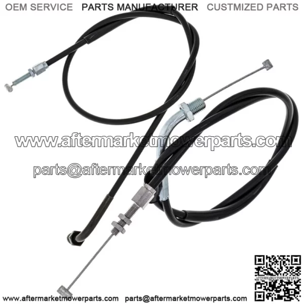 Push Pull Throttle Cable Set for Honda Shadow VLX 600 VT600C VT600CD (For: Honda) - Image 2