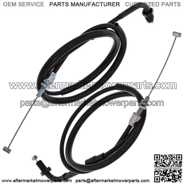 Push Pull Throttle Cable Set Honda CB650SC 17910-MB0-950 17920-MB0-405 (For: Honda) - Image 2