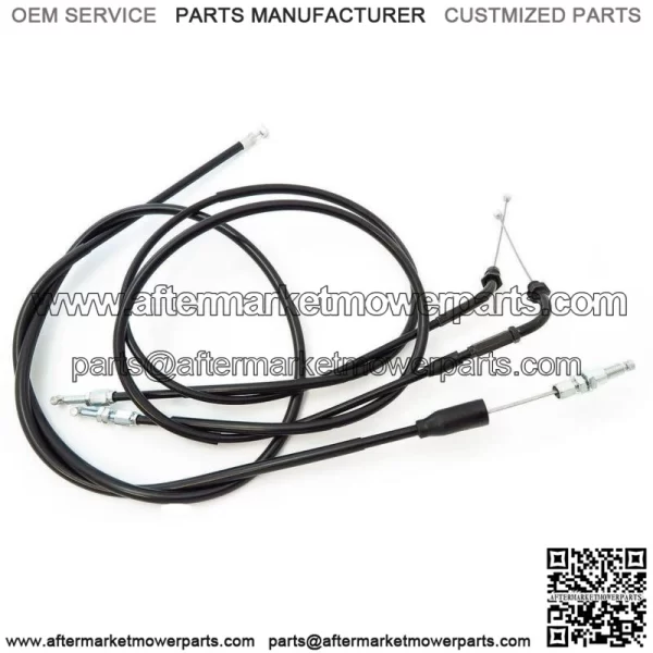 Throttle & Clutch Control Cable Set - Honda CB500K - 1971-1973 - Push & Pull (For: Honda)