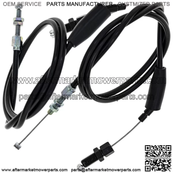 Push Pull Throttle Cable Set Honda KLR650 54012-0121 54012-0120 - Image 2