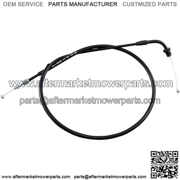 Black Vinyl Push Throttle Cable (02-0095) (For: Honda)