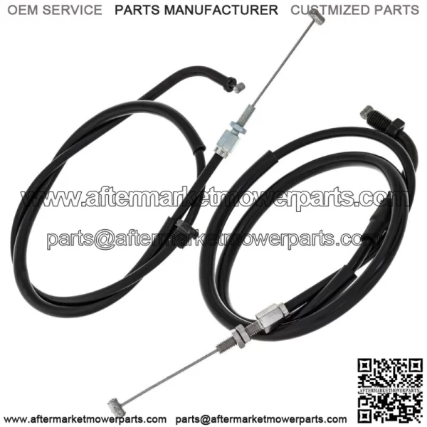Push Pull Throttle Cable Set Honda CB550 CB750 17910-300-040 17920-MC8-405 (For: Honda) - Image 2