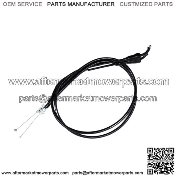 Black Vinyl Throttle Push-Pull Cable for Yamaha WR 250F 2003-2005 (For: Yamaha)
