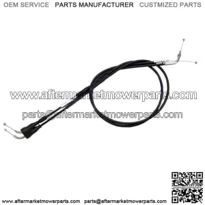 Black Vinyl Push/Pull Throttle Cable Set for 2000-2017 Suzuki cw (For: Suzuki)