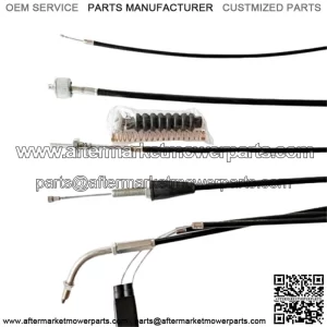 Set 5 Cables : Choke /Speedometer /Front brake /Clutch /Throttle For Suzuki K125