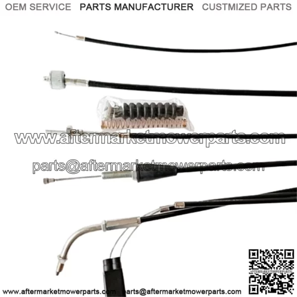 Set 5 Cables : Choke /Speedometer /Front brake /Clutch /Throttle For Suzuki K125