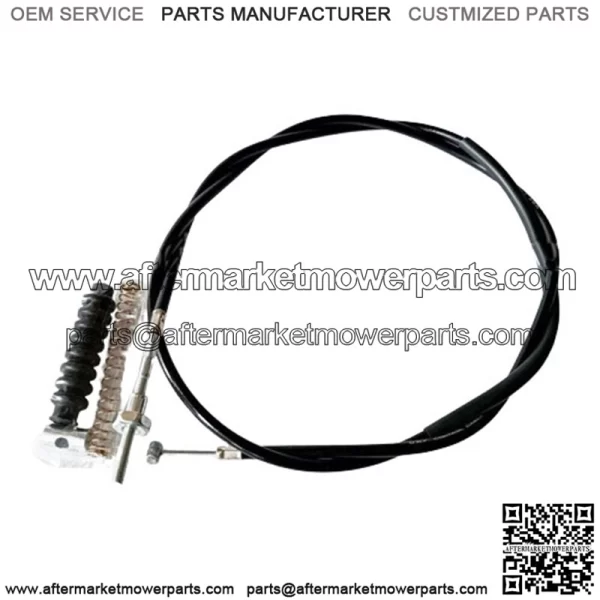 Set 5 Cables : Choke /Speedometer /Front brake /Clutch /Throttle For Suzuki K125 - Image 3