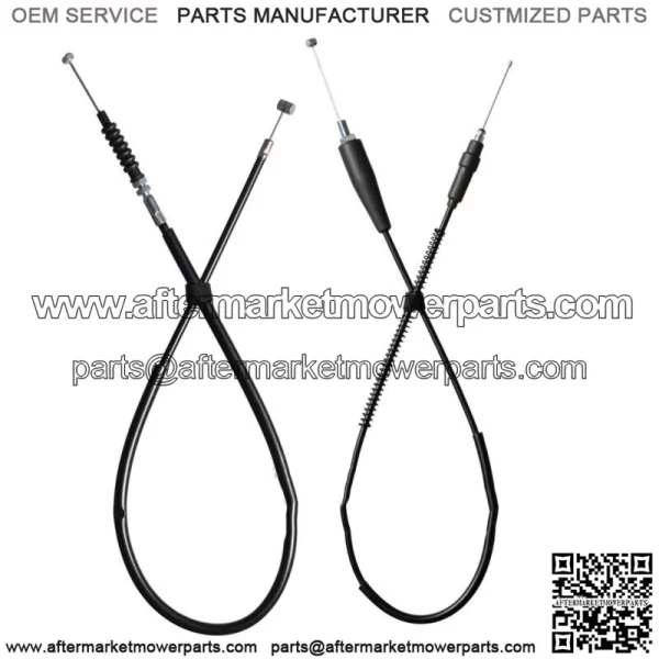 Throttle cable + Clutch Cable for Suzuki RM60 2003 Brand New Vinyl (For: Suzuki)