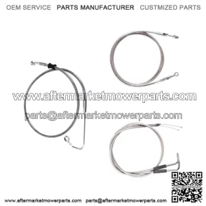 Stainless Cable & Line Bsc Kit 13" Apes 2011-2015 Harley Softail CVO models wABS (For: Harley-Davidson)
