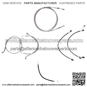 Stainless Clutch & Brake Line Cmpt Kit 20" Apes 2017 & Up Harley Road King NoABS (For: Harley-Davidson)