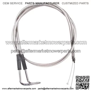 Stainless Braided +6" Throttle Cable Set 1996-2007 Harley Road King FLHR (For: Harley-Davidson)