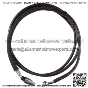 Black Vinyl Coated +4" Hydraulic Clutch Line 2017 & Up Harley-Davidson Touring (For: Harley-Davidson)