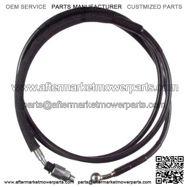 Black Vinyl Coated +4" Hydraulic Clutch Line 2017 & Up Harley-Davidson Touring (For: Harley-Davidson)