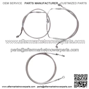 Stainless +10" Clutch & Brake Line Bsc Kit 2017 & Up Harley Road King No ABS (For: Harley-Davidson)