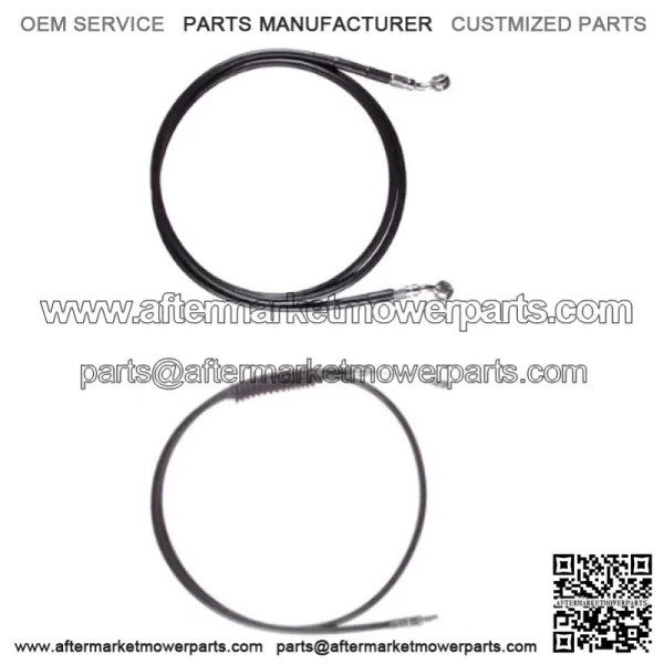 Black +4" Cable & Brake Line Bsc Kit 2018 & Up Harley-Davidson Softail No ABS (For: Harley-Davidson)