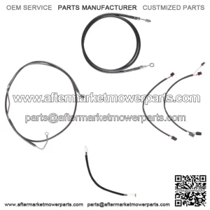 Black Clutch & Brake Line Cmpt Kit 14" Apes 2017 & Up Harley Road King w/ABS (For: Harley-Davidson)