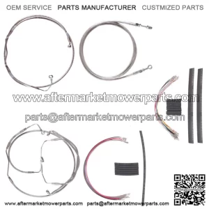 Stainless Clutch Brake Line Mstr Kit 18" Apes 2008-2013 Harley Touring CVO ABS (For: Harley-Davidson)