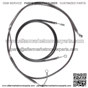 Black Clutch & Brake Line Bcs Kit 14" Apes 2017 & Up Harley Road King w/ABS (For: Harley-Davidson)