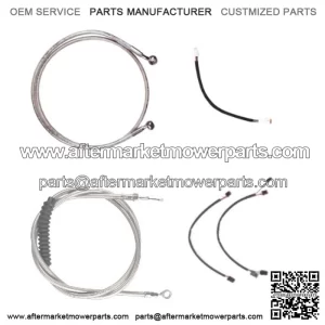 Stainless Cable & Brake Line Cmpt Kit 13" Apes 2018 & Up Harley Softail w/ABS (For: Harley-Davidson)