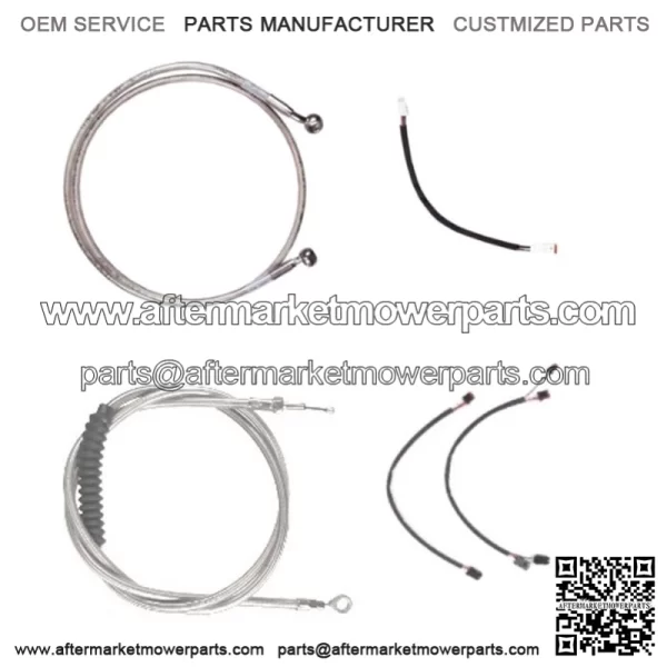 Stainless Cable & Brake Line Cmpt Kit 13" Apes 2018 & Up Harley Softail w/ABS (For: Harley-Davidson)