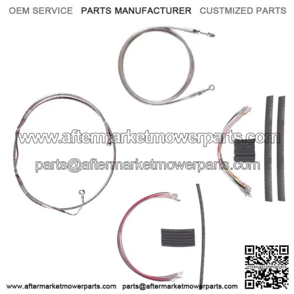 Stainless Clutch Brake Line Cmpt Kit 14" Apes 2008-2013 Harley Touring CVO ABS (For: Harley-Davidson)