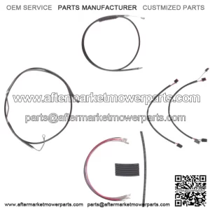 Black Cable & Brake Line Cmpt Kit 12" Apes 2014-2016 Harley Road King w/ABS (For: Harley-Davidson)