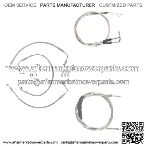 Stainless Cable & Brake Line Bsc DD Kit 2002-2008 Harley Sportster Roadster (For: Harley-Davidson)
