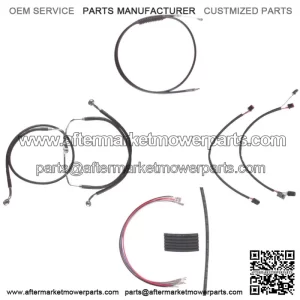 Black Cable & Brake Line Cmpt Kit 22" Apes 2014-2016 Harley Road King No ABS (For: Harley-Davidson)