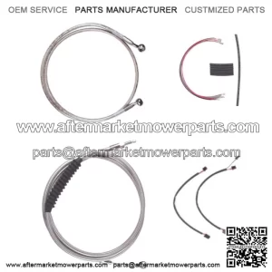 Stainless +2" Cable & Brake Line Cmpt Kit 2016-2017 Harley Softail No ABS (For: Harley-Davidson)