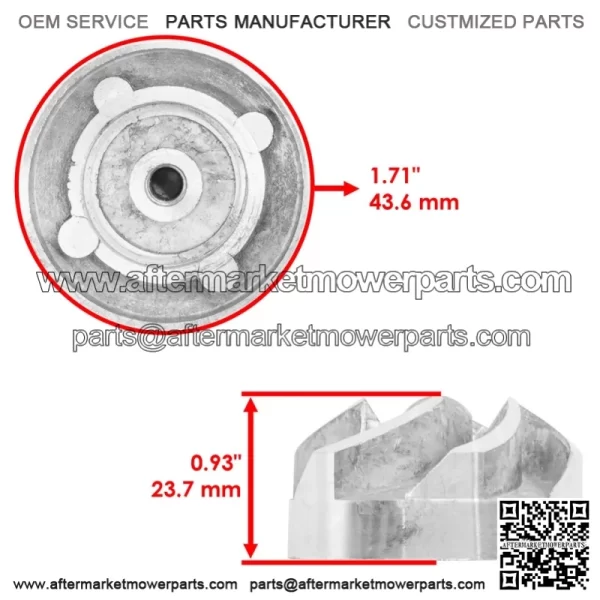 59256-1069 Water Pump Impeller For Kawasaki Brute Force 750 KVF750 4x4 2005-2023 - Image 2