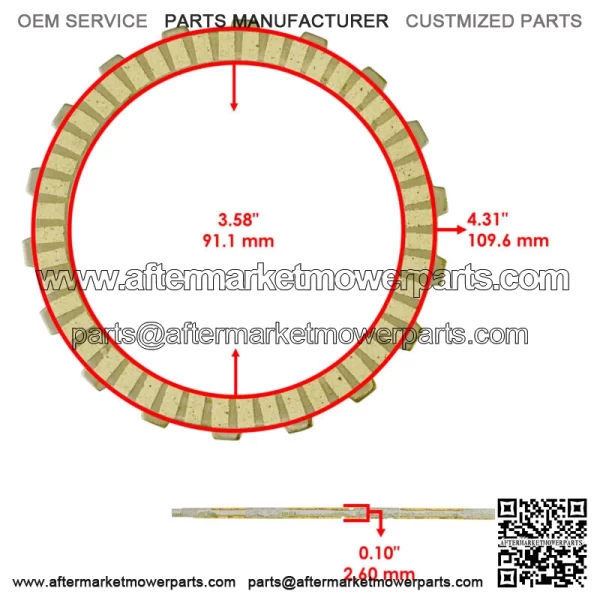 Clutch Friction Plates w/ Springs Gasket Kit for Honda Grom 125 MSX125 2014-2020 - Image 2