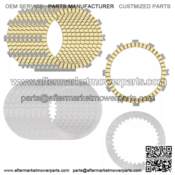 Clutch Friction Steel Plates for Suzuki GSX-R1000 GSXR1000Z 2001 2002 2003 2004