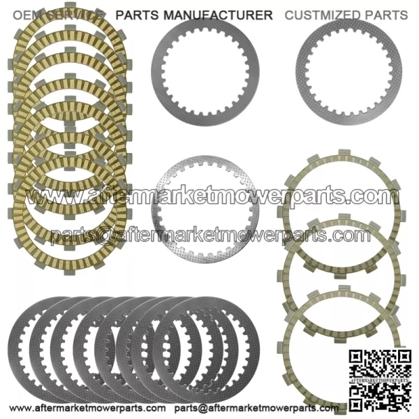 Clutch Friction Steel Plates Kit for Yamaha FJR1300A FJR130ES FJR1300P 2016-23