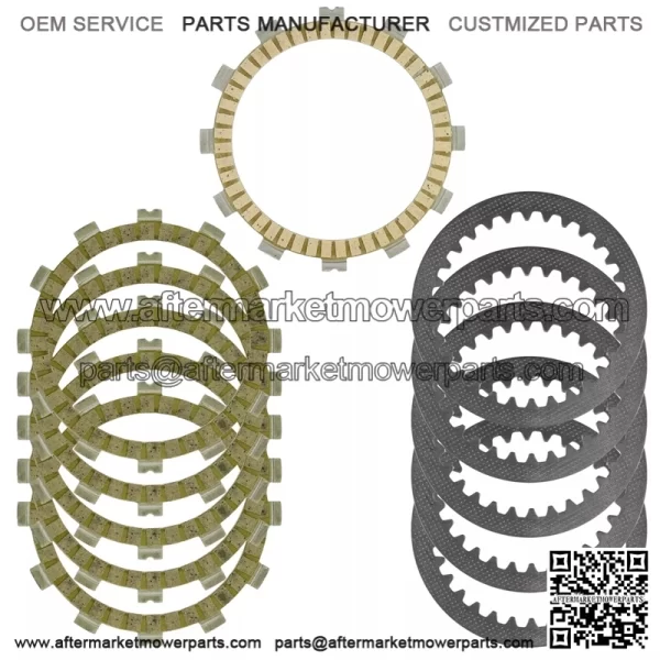 Clutch Friction and Steel Plates for Suzuki Quadsport 250 LT-Z250 2X4 2004-2009