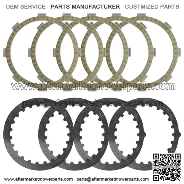Clutch Friction Plates Kit for Yamaha YZ80 DT100 MX100 RT100 TTR125 1974-2024