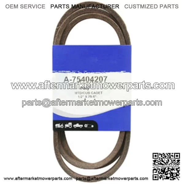 754-04207 Drive Belt 1/2 X 79.5" Fits Cub Cadet Riding Mower LTX1046M LGT1054