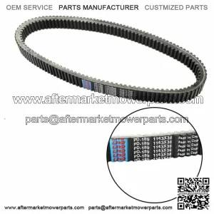 Drive Belt For Polaris 3211165 Snowmobile 600 800 Switchback Adventure / Rush